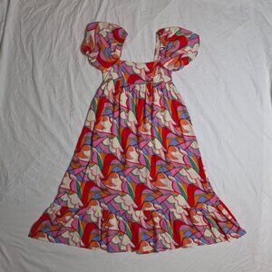 Fab'rik Small Women's Colorful Printed Dress